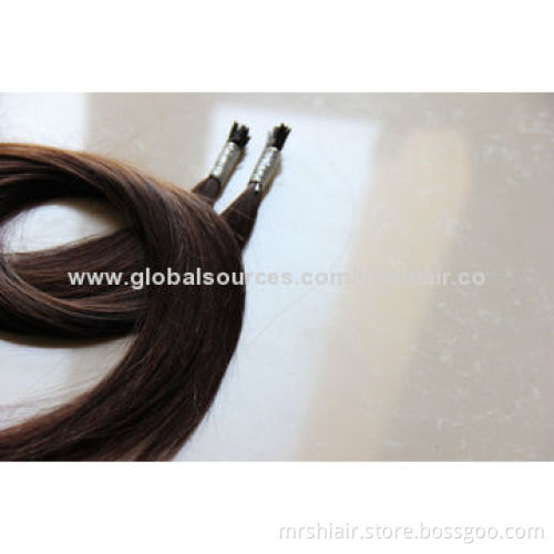 22-Inch Malaysian 2# Color Keratin Hair Extensions